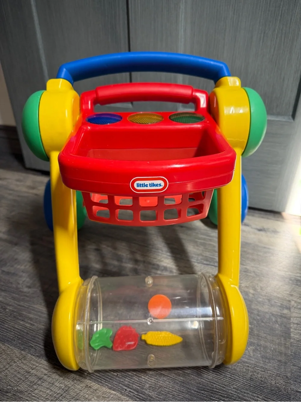 Vintage Little Tikes Wide Track Shop & Grow Baby Walker Shopping Cart Adjustable